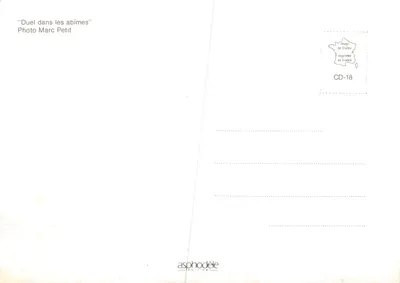 Duel w przepaściach — scena speleologii z szachownicą — wydawca asphodèle ÉDITION, nr CD-18 — Rewers