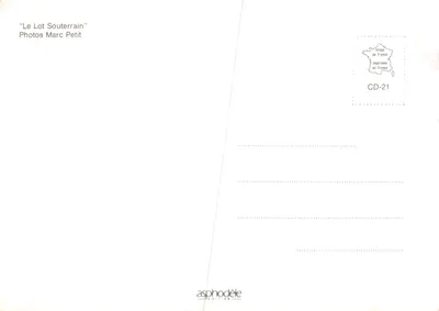 Podróż do środka Ziemi — sceny jaskiń — wydawca asphodèle ÉDITION, nr CD-21 — Rewers