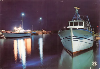 Le Grau du Roi — porto visto à noite — editor AS