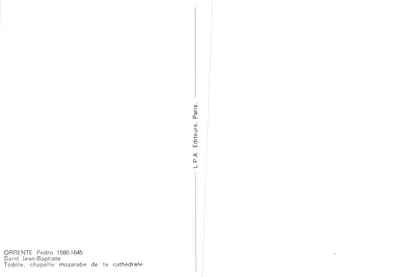 Saint Jean-Baptiste — avec agneau et bâton, dans un paysage rocheux — L.P.A. Editeurs, Paris — Verso