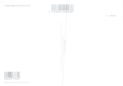Port de pêche — bateau de pêche GV 329018 — Éditions Couleurs de Bretagne — Verso