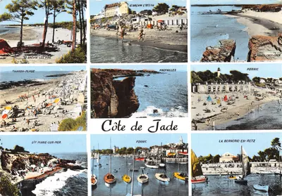 Costa de Jade — vista panorâmica de praias e portos — editor Cie des Arts Photomécaniques, n°1003