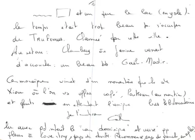 Mosaïque d'un homme assis — détail d'un monastère de Xiou (en Géorgie) — éditeur non visible — Verso