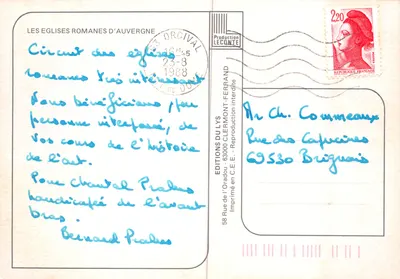 Rzymskie kościoły w Auvergne — Saint-Saturnin, Saint-Nectaire, Notre-Dame du Port, Issoire, Orcival — Wydawnictwo du Lys — Rewers