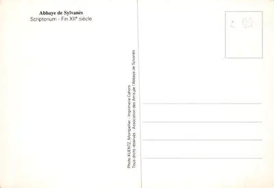 Abadia de Sylvanès — Scriptorium — editor Imprensa de Sylvanès — Verso