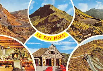 Le Puy Mary — vista panorâmica e refúgio — editor Sociedade das Cartas Postais APA-POUX