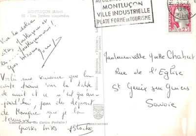 Los Jardines Colgantes — Montluçon (Allier) — Ediciones Iris — Reverso