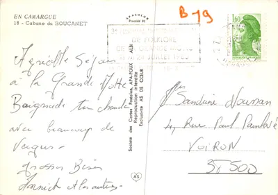 Cabane du Boucanet — wydawca AS, nr B19 — Rewers