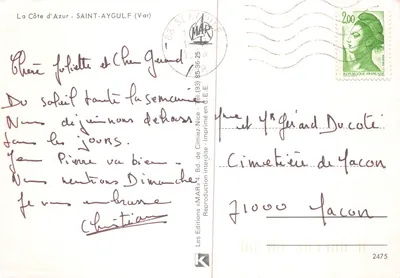 Saint-Aygulf — aktywna plaża pod mimozami — wydawca MAR — Rewers