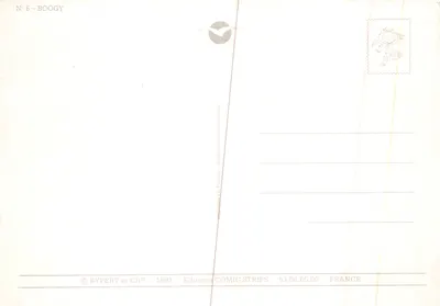 Frog et ladybug amoureux — scène de lac avec papillons — éditeur RYPERT et CBF, n°6-BOOGY — Verso