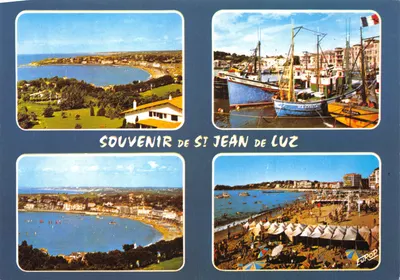Saint-Jean-de-Luz — vista panorâmica e porto — Éditions Europ