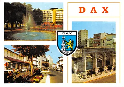 Dax — Jardin de la Potinière, Hôtel Miradour, Fontaine romaine