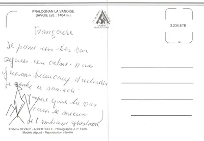 Pralognan la Vanoise — vista panoramica e villaggio montano — Éditions REVALP — Verso