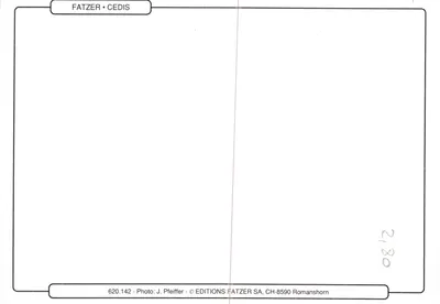 Wodospad — scena wodospadu z tekstem biblijnym — Wydawnictwo Fatzer Cedis, nr 620.142 — Rewers