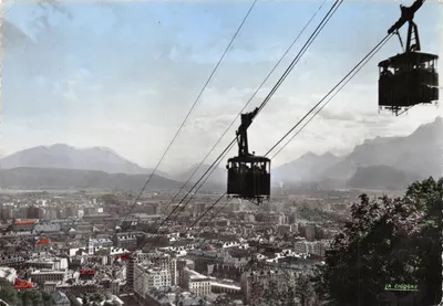 Grenoble — vista do teleférico — editor La Cigogne, n° 38.998.71