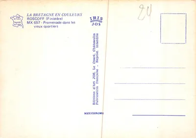Roscoff — Château de Doaré — Éditions d'Art JOS — Verso