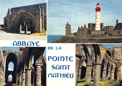 Abbaye de la Pointe Saint-Mathieu — ruines gothiques et phare — Éditions d'Art JOS