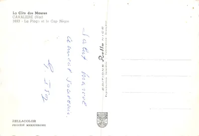 La Côte des Maures — Cavalière (Var) i Kap Nègre — Wydawnictwo Rella — Rewers