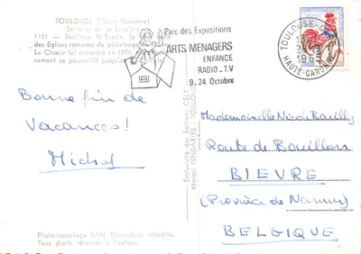 Toulouse — Basilique Saint-Sernin — éditeur CELY — Verso