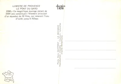Most Gard — rzymski aquaport — wydawca ADIA, nr 2090 — Rewers