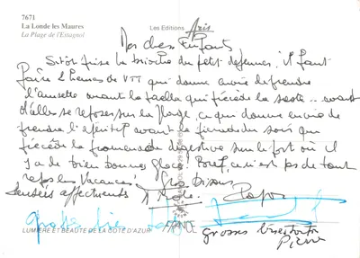 La Londe-les-Maures — A Praia do Estagnol — Les Editions Aris — Verso