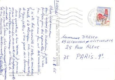 Piriac-sur-Mer — Vieilles Maisons — Éditeur : Combier — Verso