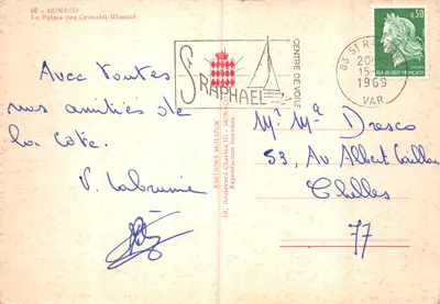 Palácio Grimaldi — editor S. Raphael — n° 68 — Verso