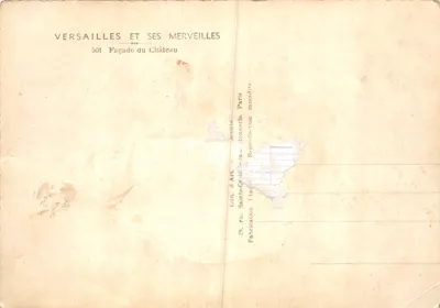 Place des Victoires — vista da fachada do Castelo de Versailles — editor Guy — Verso