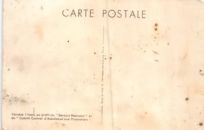 Charles de Gaulle — retrato militar — editor V.O.A. n° 112 — Verso