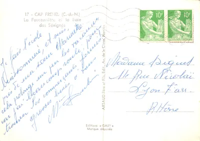 Cap Fréhel — La Fauconnière et la baie des Sévignés — Éditions Gaby, Nantes — Verso