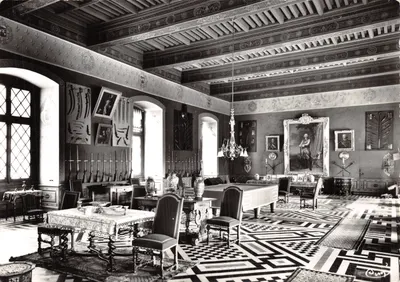 Château d'Ancy-lès-France — Salle des Gardes décorée en l'honneur de Henri III, Roi de France et de Pologne — Cliché D. Tibislawsky