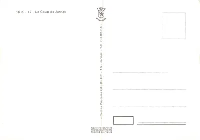 Le Coup de Jarnac — duel entre Guy Chabot et François de Vivonne — éditeur LYONCOLOR, n° 16 K - 17 — Verso