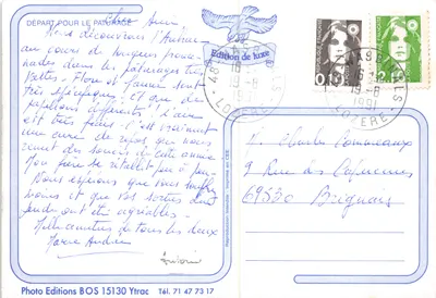 Pasterze owiec — kamienica w górach — Photo Editions BOS 15130 Ytrac — Rewers