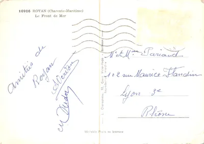 Royan (Charente-Maritime) — Front Morza — Wydawca Elcé — Rewers
