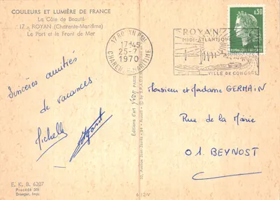 Le Port et le Front de Mer — Royan (Charente-Maritime) — Éditions Jean-Jaurès — Verso