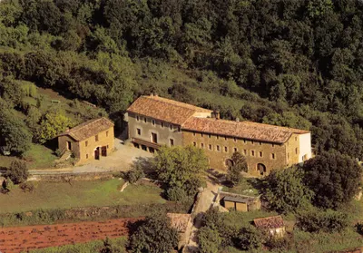 O Mosteiro de La Paix Dieu - Cabanoule — vista aérea — Impressora Lescuyer Lyon