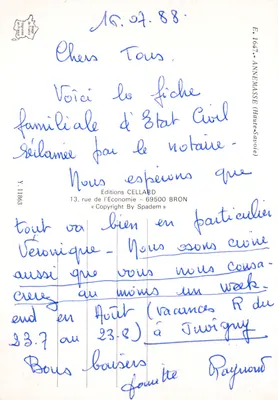 Annemasse — Porta de Genebra e do Leman — Editor ANNE MASSE — Verso