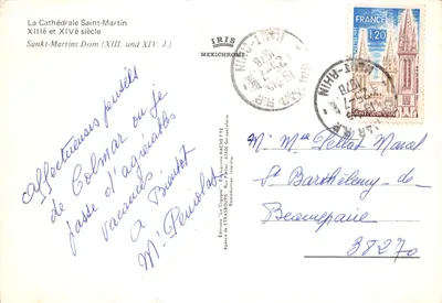Colmar — Katedra św. Martyna — wydawca IRIS — Rewers