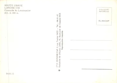 Wysokie Ubaye — Wodospad Lauzagnier — Wydawnictwo Trachel, NICE — Rewers