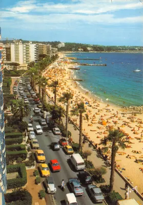 A Côte d'Azur — Praias e boulevards Guilliaumont e Baudoin — Edições d'arte Yvon-Arcuelli