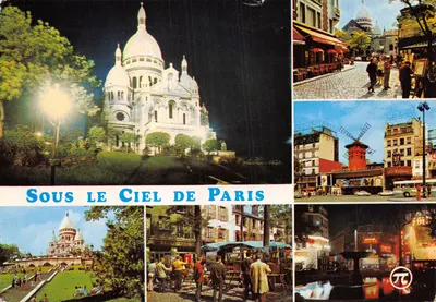 Sob o Céu de Paris — Alguns aspectos de Montmartre e do Sacré-Cœur — Edições P.I. - Impresso na Itália