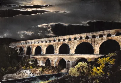 Ponte du Gard — aqueduto romano — Éditions des Frères Lumière, Lyon