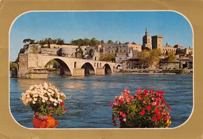 Avignon — Pont Saint-Bénézet e Palais des Papes — Éditions Gravurecolor