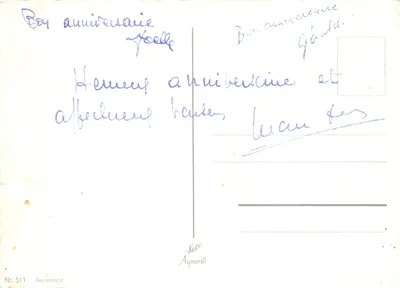 Arranjo de flores coloridas — ilustração — editor Laco Aquarell, n° 511 — Verso