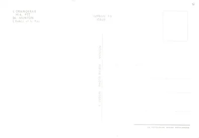 Orangeria — wejście i ogród — R. Judlin, Menton — Rewers