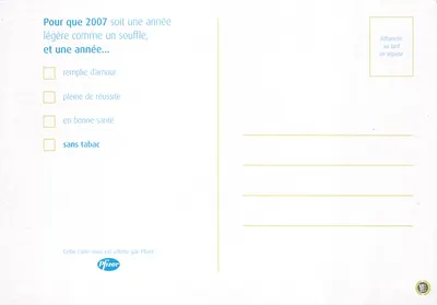 Neige — flocon en premier plan — Pfizer — Verso