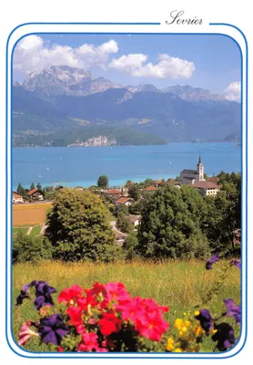 Levrière — vista panorâmica do lago e das montanhas — Éditions REVALP, Albertville, n° 4.249.004