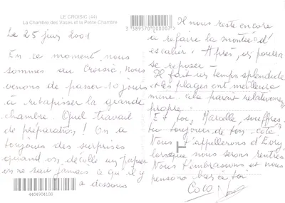 Le Croisic — Porto de pesca e lazer — editor La Chambre des Vases e a Petite Chambre — Verso