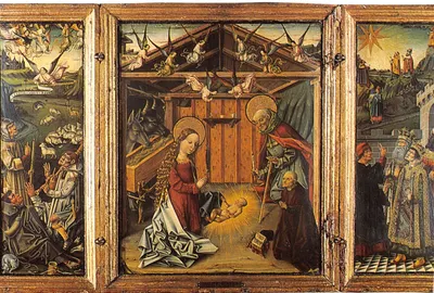 Natividade — triptyque do mestre de Avila — editor MAESTRO DE AVILA