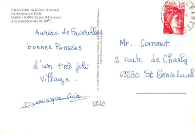 Source du Par — Chaude-Aigues — Éditions Réunies — Verso